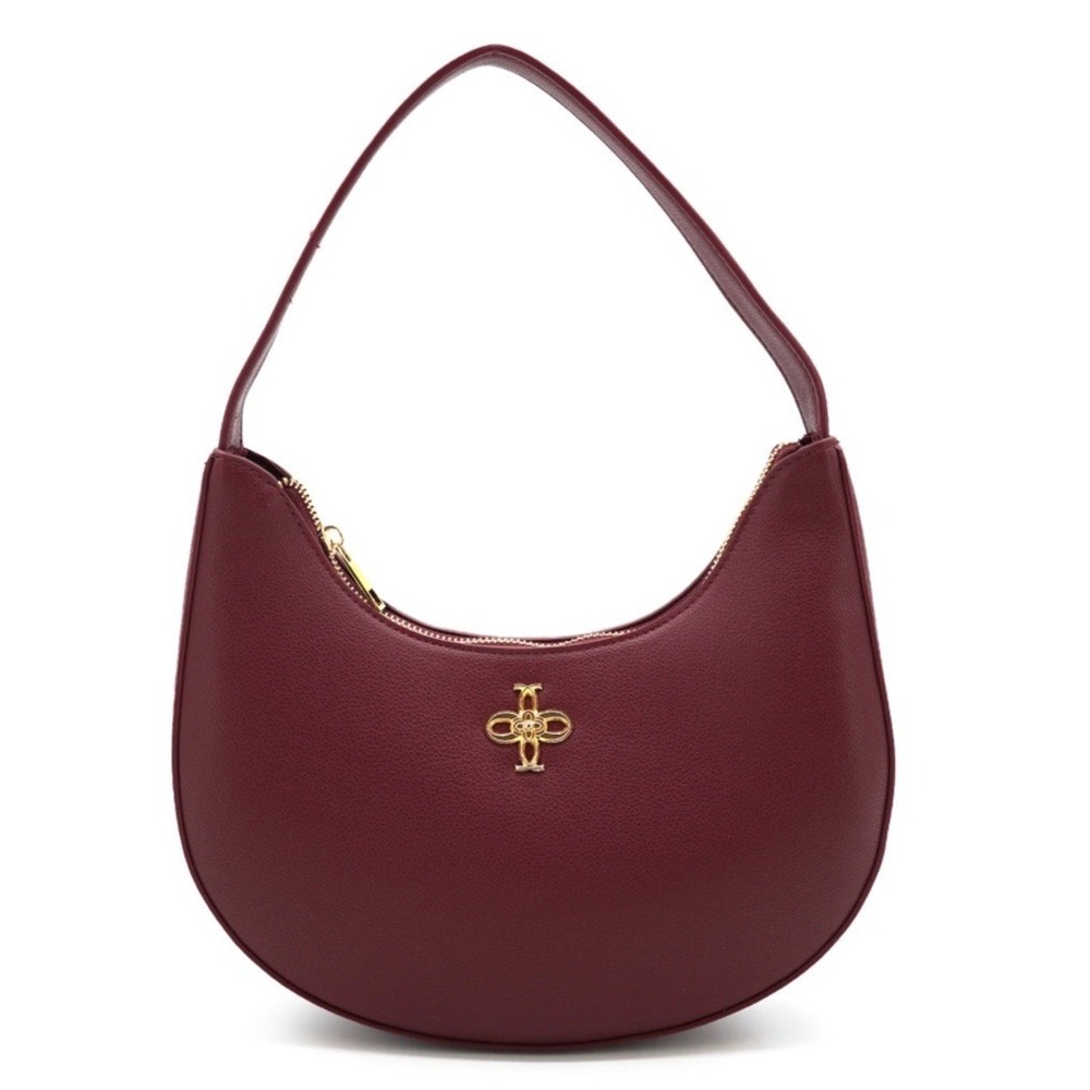 New! Crossi New York Shoulder‎ Bag Burgundy